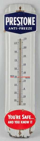 Appraisal: Porcelain Prestone Anti-Freeze Thermometer Description Beautiful condition Condition Excellent Plus