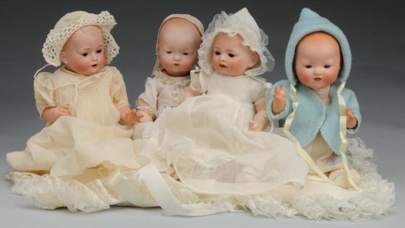 Appraisal: Lot of Character Babies Description Ca Bisque socket head unmarked