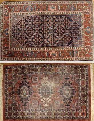 Appraisal: Northwest Persian Rug and a Caucasian-Design Rug ft in x