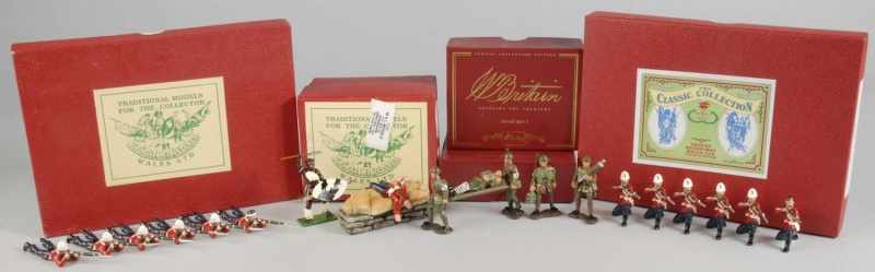 Appraisal: Boxes of Contemporary Toy Soldiers Description Two are marked Britain