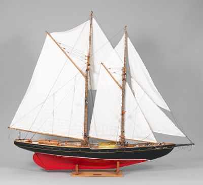 Appraisal: A Large Model Schooner by Arthur Finck N S Bluenose