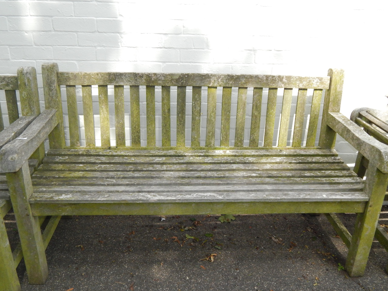 Appraisal: A two seater garden bench cm long