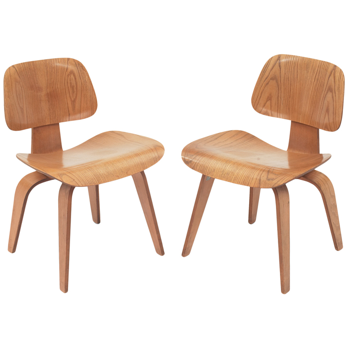 Appraisal: Charles and Ray Eames DCWs two by Herman Miller s