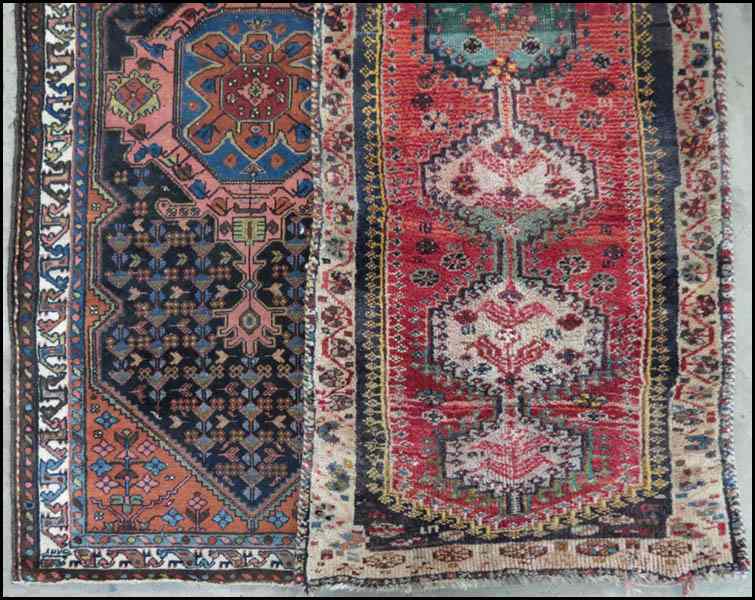 Appraisal: BAKHTIARI RUG Together with a Persian rug Bakhtiari ' ''