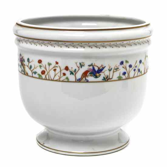 Appraisal: A Limoges Porcelain Jardiniere retailed by Tiffany Co in the