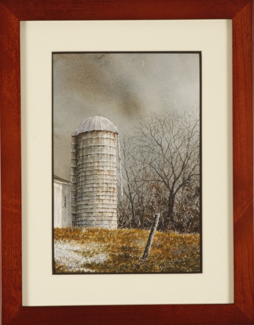 Appraisal: Silo watercolor x sight SLL Artist American th century S