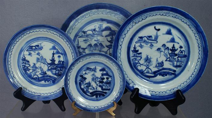 Appraisal: assorted Canton Chinese porcelain plates to in diameter some chips