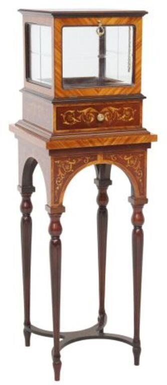 Appraisal: Louis XVI style vitrine display stand late th c finished