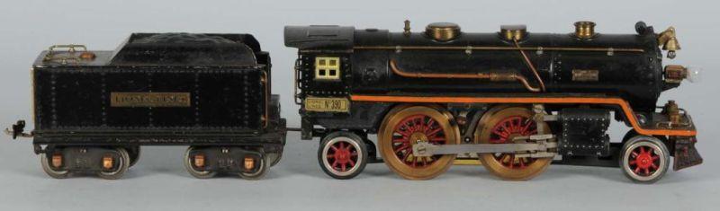 Appraisal: Lionel No E T Locomotive Tender Description Pre-War Standard gauge