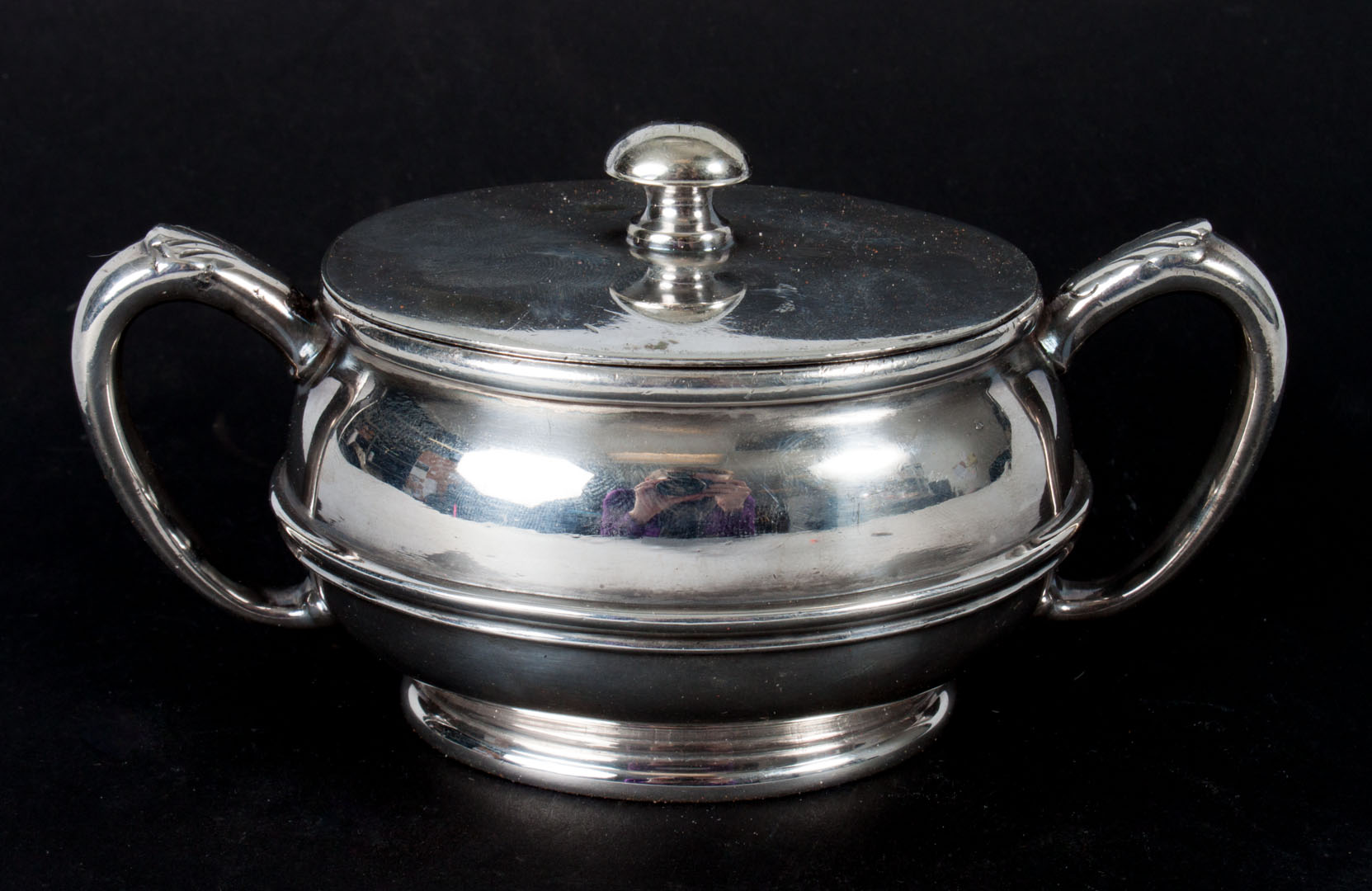 Appraisal: Baltimore Ohio Railroad silver-plated sugar bowl circa s inscribed underneath