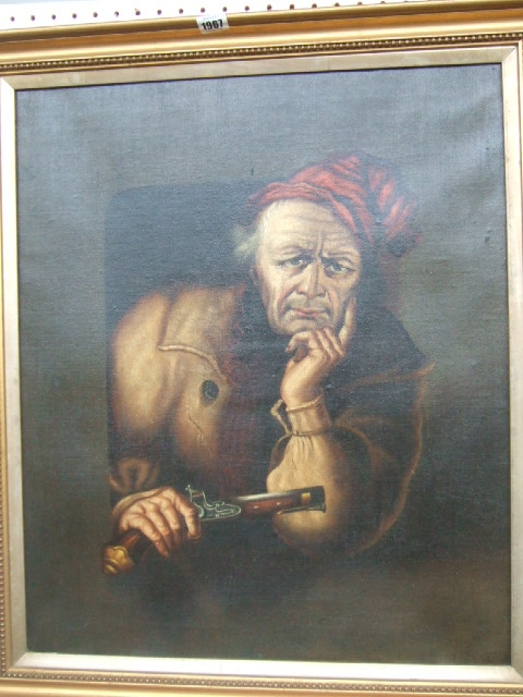 Appraisal: Irish School th century The Smuggler oil on a th