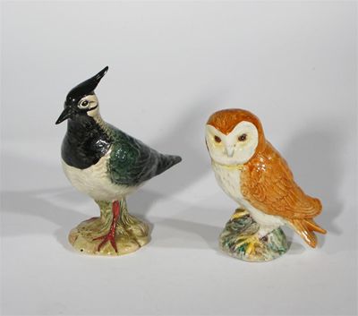 Appraisal: Barn Owl' model A and Lapwing' model two Beswick bird