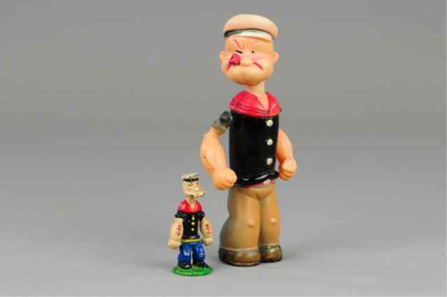 Appraisal: POPEYE CELLULOID WALKER PAPERWEIGHT Full figure of Popeye with internal