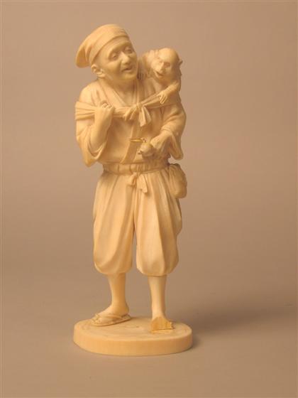 Appraisal: Ivory Figural OkimonoJapan th th century