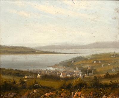 Appraisal: Albert Gilbert Rothesay From Batone Hill signed oil on board