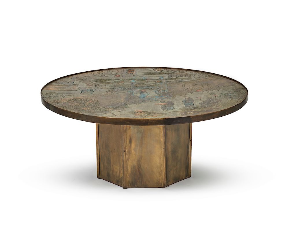 Appraisal: PHILIP and KELVIN LAVERNE th st century Chan Coffee Table