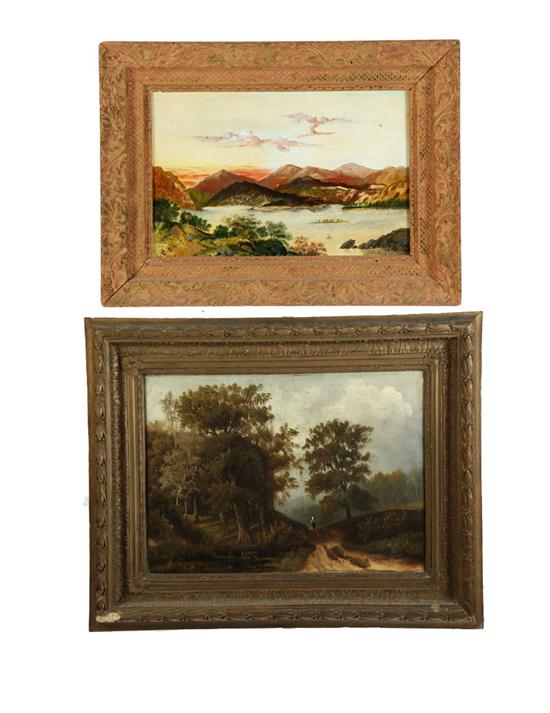 Appraisal: TWO PAINTINGS EUROPEAN SCHOOL ND HALF- TH CENTURY Oil on