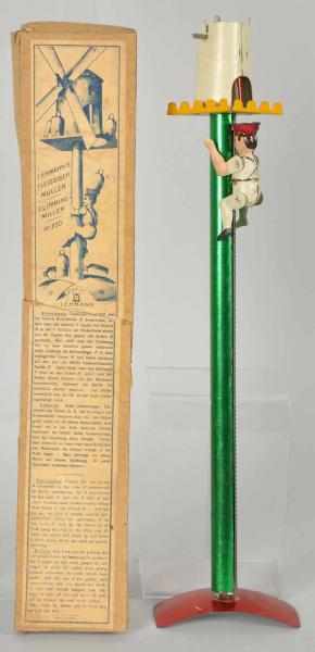 Appraisal: Tin Litho Lehmann Climbing Miller Toy German Toy has all