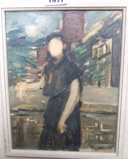 Appraisal: Rodrigo Moynihan - Woman in St Marks Crescent Primrose Hill