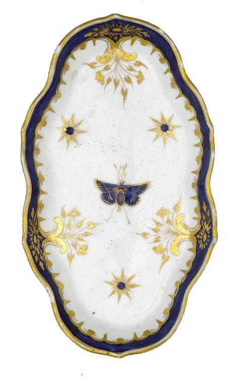 Appraisal: A CAUGHLEY SPOON TRAY in the Blue and Gold Star