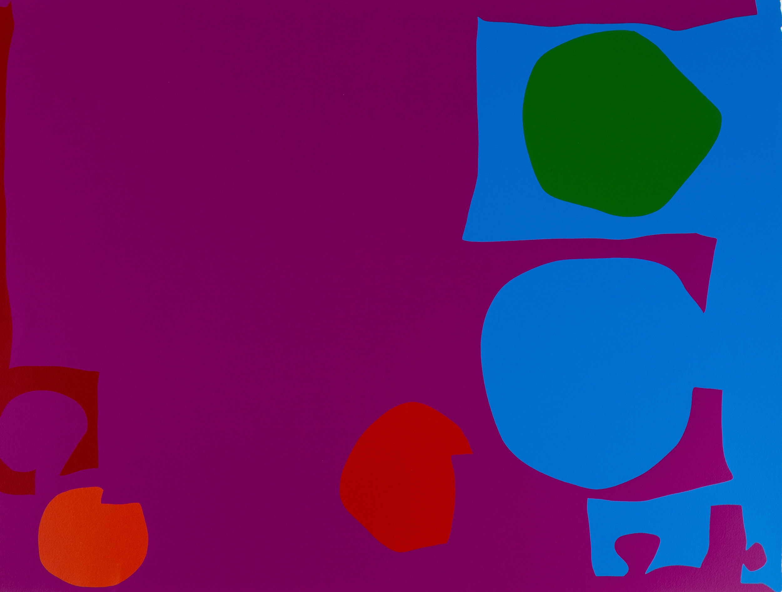 Appraisal: PATRICK HERON BRITISH - THREE REDS IN MAGENTA WITH GREEN