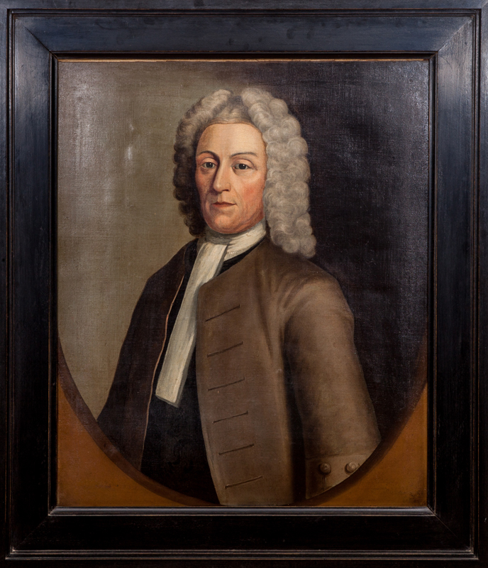 Appraisal: AMERICAN SCHOOL PORTRAIT OF EDWARD GRAY Oil on canvas unsigned