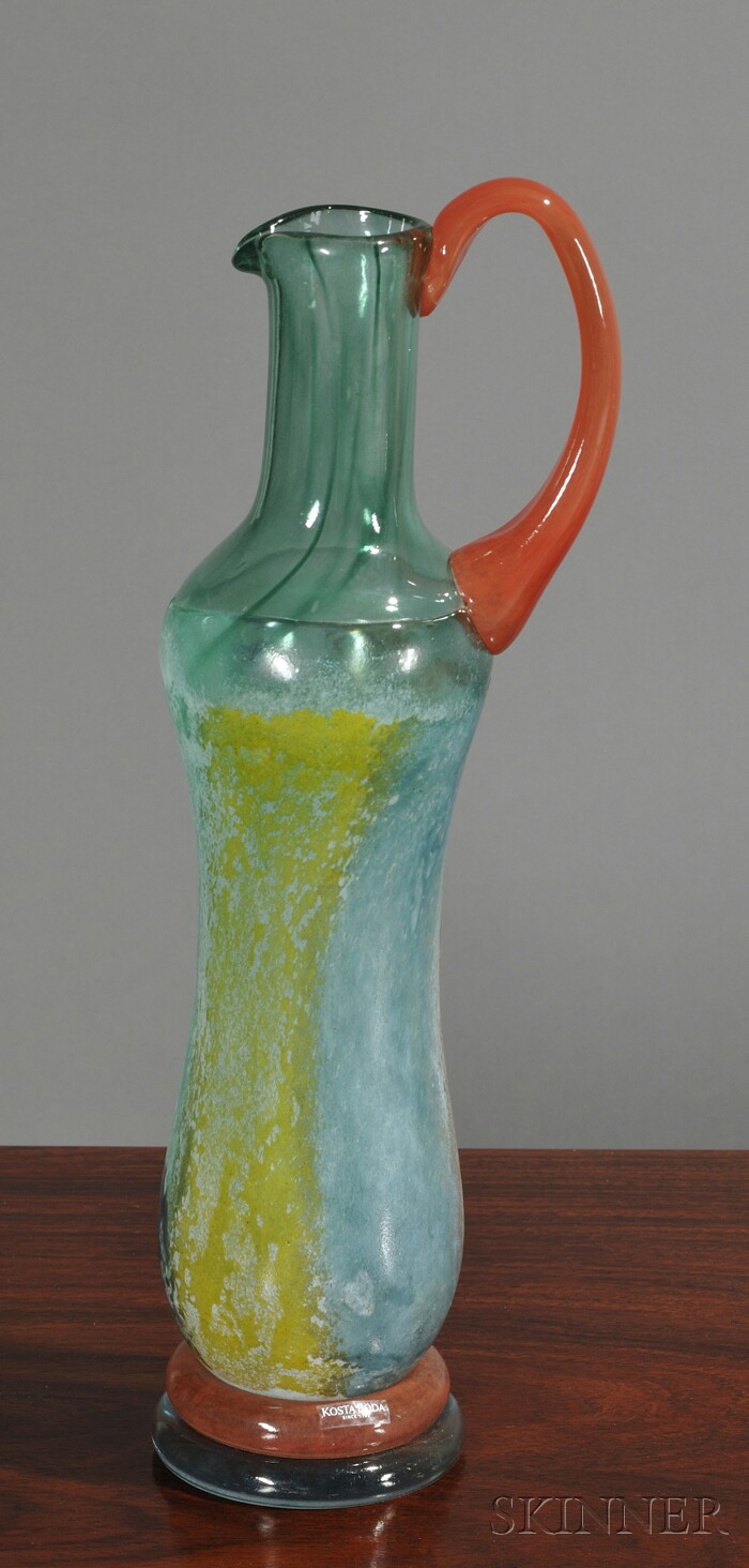 Appraisal: Kosta Boda Ewer Art glass vessel Sweden late th century