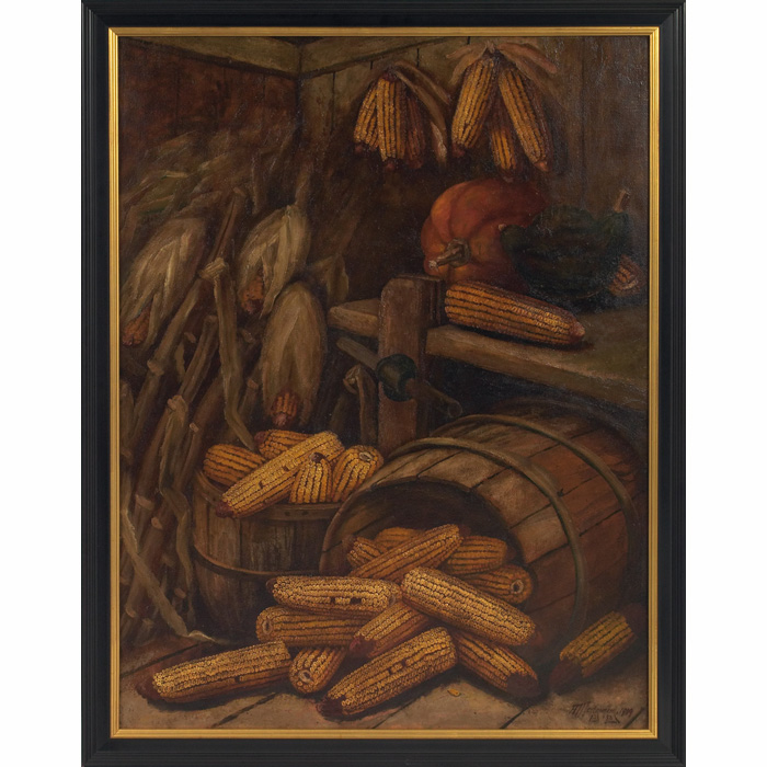 Appraisal: Alfred E A Montgomery American - Still Life with Corn