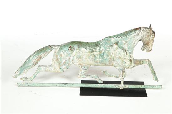 Appraisal: HORSE WEATHERVANE American late th-early th century copper and zinc