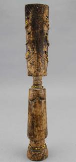 Appraisal: Carved African Fanti Tribe Maternal Figure Carved African Fanti Tribe