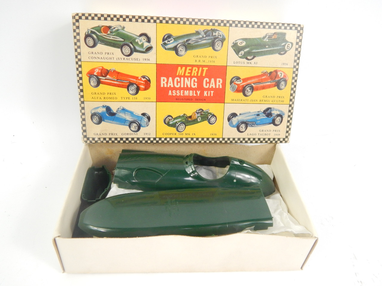 Appraisal: A Merrett racing car assembly kit comprising a BRM grand