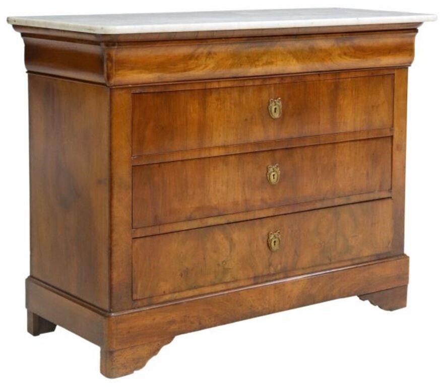 Appraisal: French Louis Philippe period walnut commode mid th c a