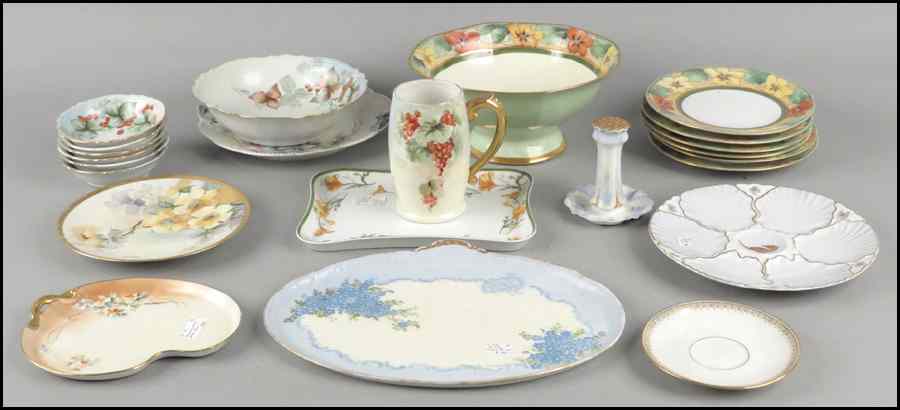 Appraisal: COLLECTION OF LIMOGES PORCELAIN Comprising plates bowls and table articles