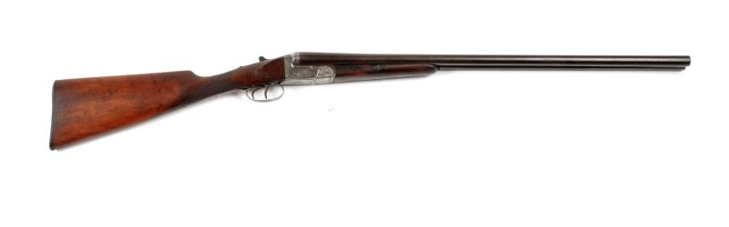 Appraisal: Early Spanish SxS Shotgun Serial The maker is stamped on