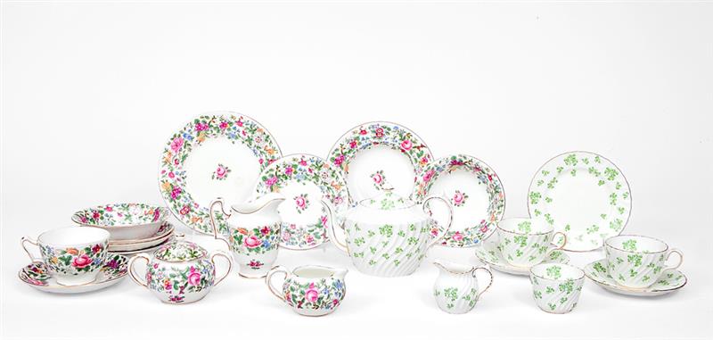 Appraisal: Staffordshire Porcelain Part Breakfast Service and an English Porcelain Aynsley