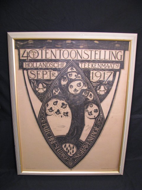 Appraisal: Dutch Tree of Life Stone Lithograph Poster by Richard Nicolaas