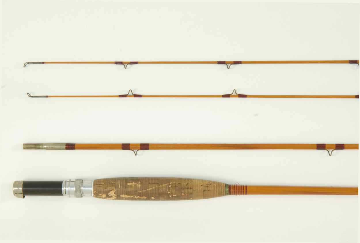 Appraisal: THOMAS CASED THREE-PIECE BAMBOO FLY ROD Model Dirigo Includes a