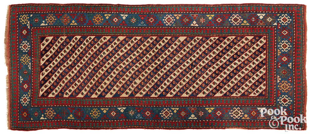 Appraisal: Kazak long rug ca Kazak long rug ca ' x