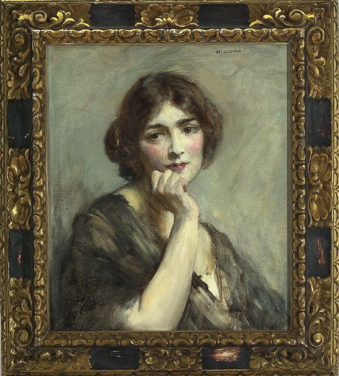 Appraisal: Continental School First Quarter th Century Portrait of Miranda oil