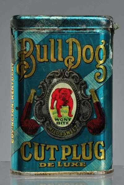 Appraisal: Bull Dog Vertical Pocket Tobacco Tin Description Dated Great looking