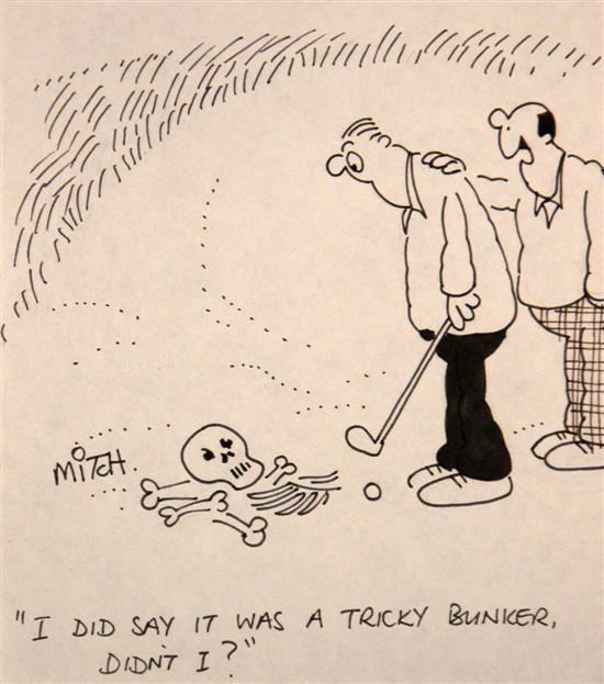 Appraisal: Roy Mitch Mitchell original golf cartoon 'I did say it