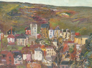 Appraisal: Ben Levene RA b - Mountain village in Spain oil