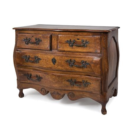 Appraisal: Continental Rococo Fruitwood Commode Estimate -