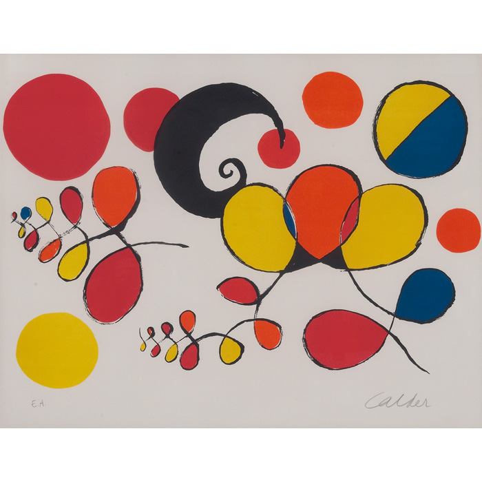 Appraisal: Alexander Calder American - Variations I-V color screenprint x pencil