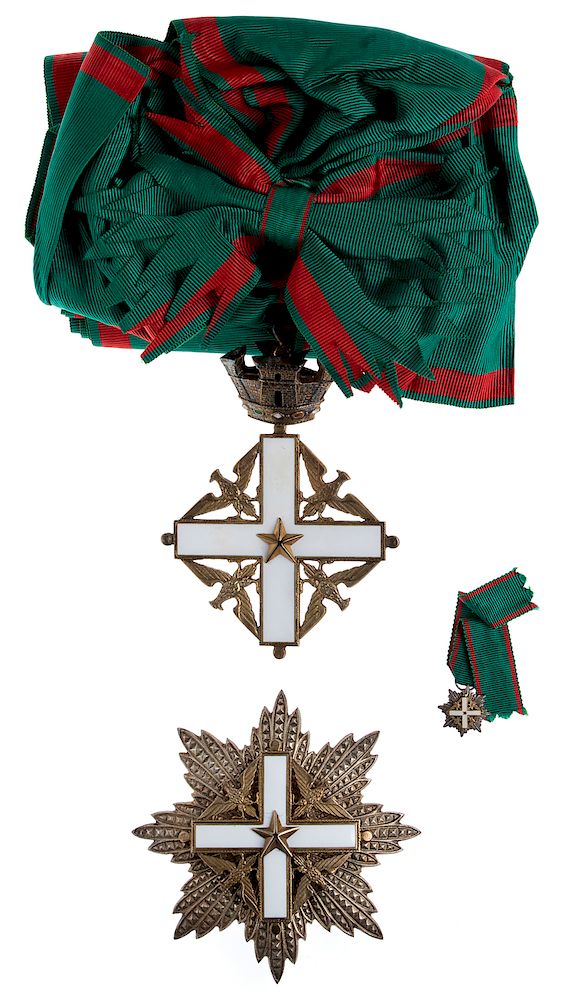 Appraisal: ITALY ORDER OF MERIT GRAND CROSS SET ITALY ORDER OF