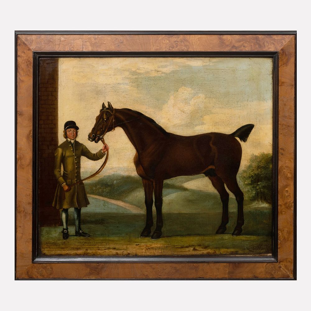 Appraisal: Attributed to James Seymour - 'Squirrel' and Groom Oil on