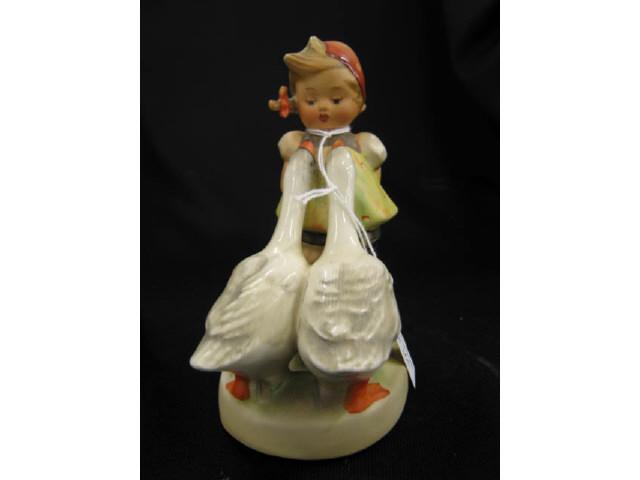 Appraisal: Hummel Figurine Goose Girl stylized bee excellent