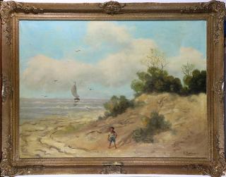 Appraisal: Painting Henry Beekman Henry Beekman American - Moroccan Coast oil