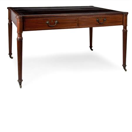 Appraisal: George III Mahogany Library Table Estimate -