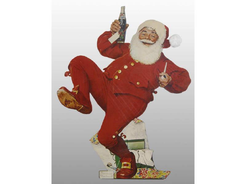 Appraisal: Pepsi-Cola Santa Cardboard Cut-Out Sign Description s Minor marks Light